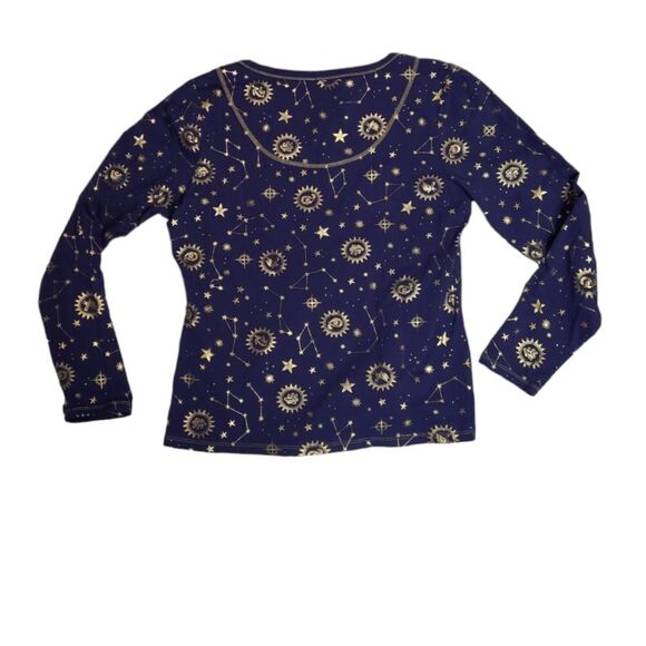 BLACKMILK magic mascots navy blue and gold long sleeve comfy top‎ Harry Potter L - Picture 4 of 10
